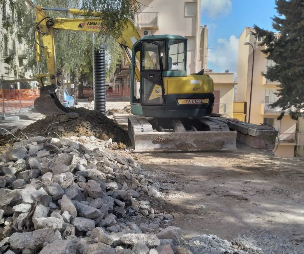 Salemi, lavori per la messa in sicurezza di via Matteotti